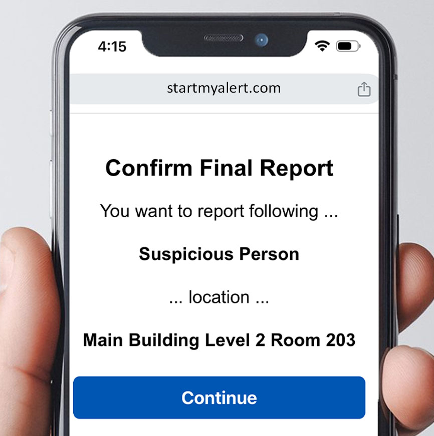 Responder dashboard preview